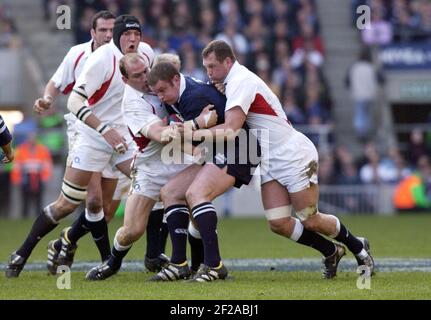 RUGBY SIX NATIA ENGLAND V SCOTLAND 22/3/2003 FOTO DAVID ASHDOWNRUGBY Foto Stock