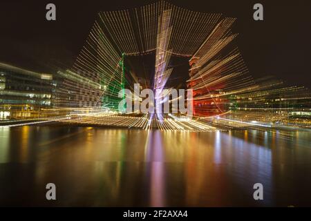 Nave alta di notte - astratto Foto Stock