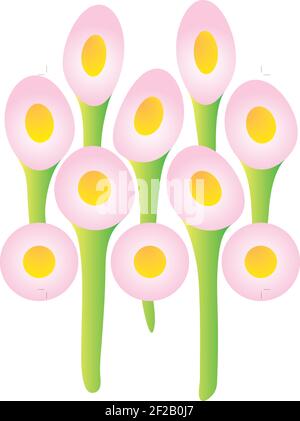 Sfondo geometrico vettoriale con ellissi Illustrazione Vettoriale