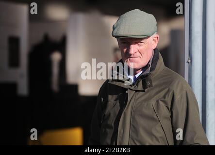 File foto datata 22-02-2021 del Trainer Willie Mullins durante la visita alle sue scuderie a Closutton, Irlanda. Data immagine: Lunedì 12 febbraio 2021. Data di emissione: Giovedì 11 marzo 2021. Foto Stock