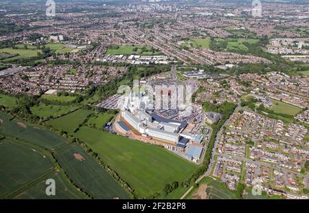 Veduta aerea dell'Ospedale Universitario Coventry & Warwickshire, Coventry, Regno Unito Foto Stock