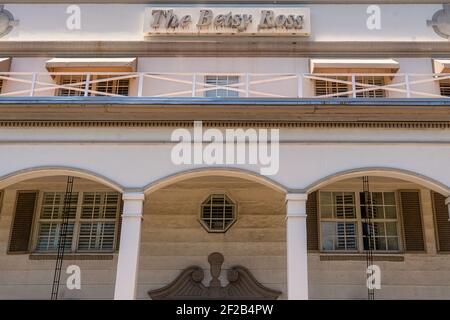 Art Deco Building Architecture, Miami, Florida, Stati Uniti Foto Stock