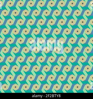 Elegante design vettoriale senza giunture geometriche di tendenza con struttura a nido d'ape. Trama ornamentale che si ripete sfondo di forme esagonali Illustrazione Vettoriale