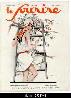 1920s Francia Le Sourire Copertina Foto Stock