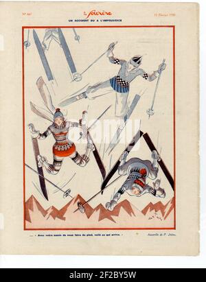 1930s Francia Le Sourire piastra del magazzino Foto Stock