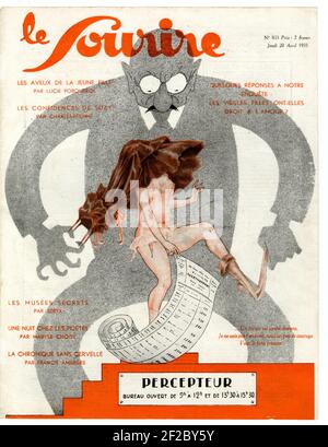 1930s Francia Le Sourire Copertina Foto Stock