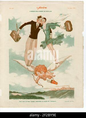 1930s Francia Le Sourire piastra del magazzino Foto Stock