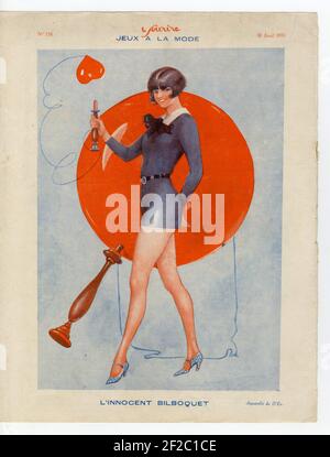 1930s Francia Le Sourire piastra del magazzino Foto Stock