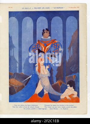 1930s Francia Le Sourire piastra del magazzino Foto Stock