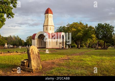 Cappella al vecchio cimitero prato Foto Stock