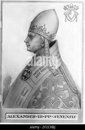 Papa Alessandro III. Foto Stock