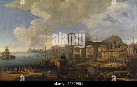 Port de la Ciotat it 1664. Foto Stock