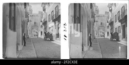 Portal de Sant Roc a Maó. Foto Stock