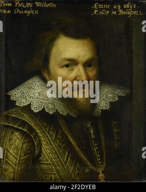 Portret van Philips Willem (1554-1618), prins van Oranje Foto Stock