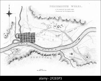 Portsmouth Works Group A B C D Squier e Davis 01. Foto Stock