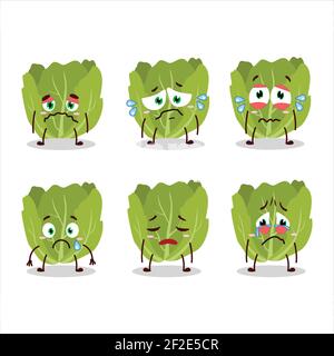 Romain carattere cartoon in legno di abete rosso con triste espressione. Illustrazione vettoriale Illustrazione Vettoriale