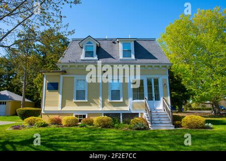 Edificio storico al 204 di Ruggles Avenue nella Salve Regina University nella storica città di Newport, Rhode Island, RI, USA. Foto Stock