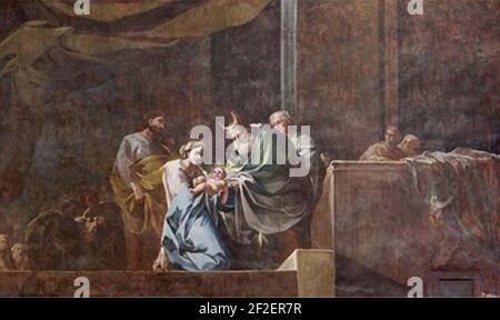 Presentación de Jesús en el templo (Aula dei) por Goya. Foto Stock