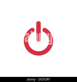 Icona di alimentazione illustrazione vettoriale sullo sfondo bianco. Illustrazione Vettoriale