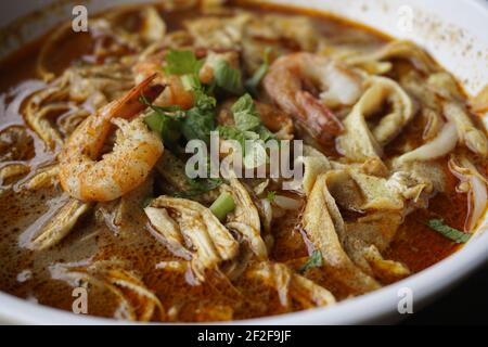 Sarawak laksa Foto Stock