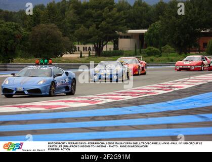 MOTORSPORT - FERRARI DAYS - FERRARI CHALLENGE ITALIA COPPA SHELL/TROFEO PIRELLI - F430 - PAUL RICARD CIRCUITO LE CASTELLET (FRA) DAL 31/05/2008 AL 1/06/2008 - FOTO : ANNE GUARDIOLA/DPPI FERRARI - AZIONE Foto Stock