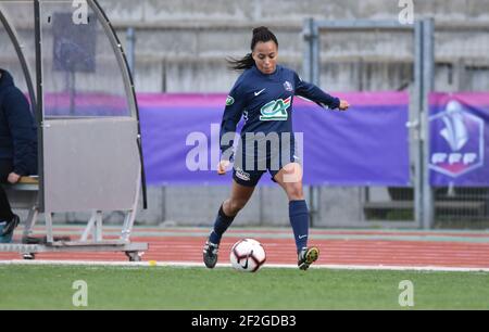 Ines Jaurena del Paris FC durante la Coppa Francese delle Donne, partita di calcio semi-finale tra Paris FC e LOSC Lille il 10 marzo 2019 allo stadio Interdeide Robert Bobin di Bondoufle, Francia - Foto Antoine Massinon / A2M Sport Consulting / DPPI Foto Stock