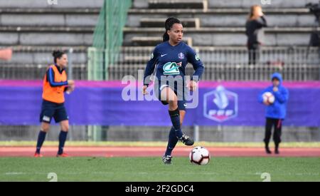 Ines Jaurena del Paris FC durante la Coppa Francese delle Donne, partita di calcio semi-finale tra Paris FC e LOSC Lille il 10 marzo 2019 allo stadio Interdeide Robert Bobin di Bondoufle, Francia - Foto Antoine Massinon / A2M Sport Consulting / DPPI Foto Stock