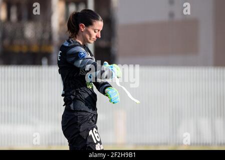 Laetitia Philippe GPSO 92 Issy durante il campionato femminile francese, D1 Arkema partita di calcio tra GPSO 92 Issy e Dijon FCO il 13 febbraio 2021 allo stadio le Gallo di Boulogne-Billancourt, Francia - Foto Melanie Laurent / A2M Sport Consulting / DPPI Foto Stock