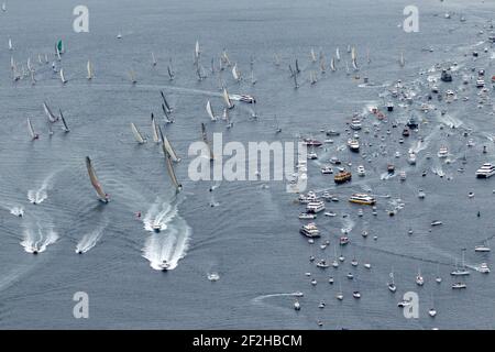 VELA - ROLEX SYDNEY TO HOBART 2010 - START - SYDNEY (AUS) - 26/12/2010 - FOTO : ANDREA FRANCOLINI / DPPI - ILLUSTRAZIONE VISTA GENERALE Foto Stock