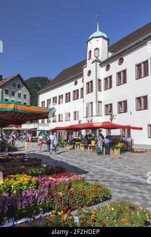 Geografia / viaggio, Germania, Baviera, Immenstadt in Allgaeu, mercato settimanale sul mercato in o, diritti aggiuntivi-clearance-Info-non-disponibile Foto Stock