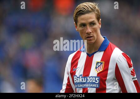 Fernando Torres dell'Atletico durante la partita di calcio del Campionato Spagnolo Liga tra Espanyol e Atletico de Madrid il 14 marzo 2015 allo stadio Power 8 di Barcellona, Spagna. Foto Bagu Blanco / DPPI Foto Stock