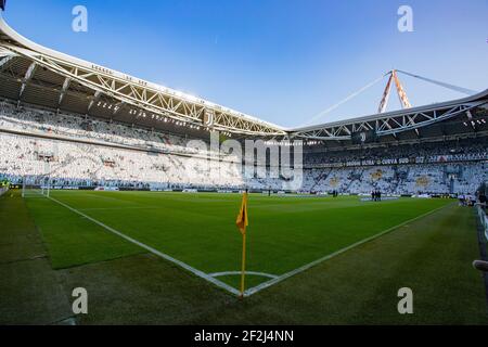 Vista generale dello stadio Allianz durante il campionato italiano Serie UNA partita di calcio tra Juventus FC e SS Lazio il 14 ottobre 2017 allo stadio Allianz di Torino - Foto Morgese - Rossini / DPPI Foto Stock