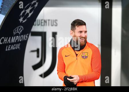 Lionel messi del FC Barcellona durante l'allenamento il 21 novembre 2017 prima della partita di calcio della UEFA Champions League tra Juventus e FC Barcelona a Torino, Italia - Foto Morgese - Rossini / DPPI Foto Stock