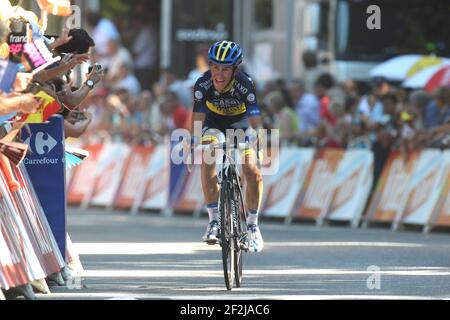 CICLISMO - TOUR DE FRANCE 2012 - TAPPA 16 - Saint-Martin-de-Ré > Saint-Martin-de-Ré (197 km) - 18/07/2012 - FOTO MANUEL BLONDAU / DPPI - TEAM SAXO BANK TEAMRIDER CHRIS ANKER SORENSEN DELLA DANIMARCA Foto Stock