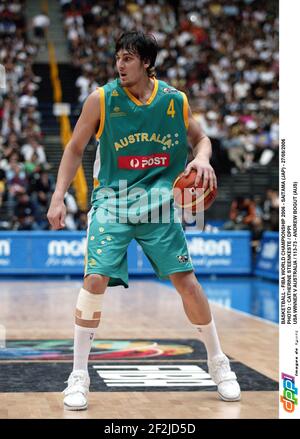 BASKETBALL - FIBA WORLD CHAMPIONSHIP 2006 - SAITAMA (JAP) - 27/08/2006 PHOTO : CATHERINE STEENKESTE / DPPI USA VINCITORE V AUSTRALIA / 113-73 - ANDREW BOGUT (AUS) Foto Stock