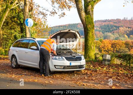 Ripartizione dell'automobile Foto Stock