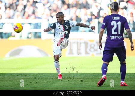 Douglas Costa della Juventus FC durante il campionato italiano Serie UNA partita di calcio tra Juventus FC e ACF Fiorentina il 2 febbraio 2020 allo stadio Allianz di Torino - Foto Morgese - Rossini / DPPI Foto Stock