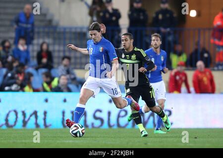 Calcio - International friendly Games 2014 - Spagna v Italia il 5 marzo 2014 a Vicente Calderon Stadium di Madrid , Spagna - Foto Manuel Blondau / AOP PRESS / DPPI - Riccardo Montolivo d'Italia Foto Stock