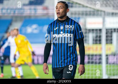 Luis Muriel di Atalanta Bergamasca Calcio durante la Coppa d'Italia, Coppa d'Italia partita di calcio tra Atalanta BC e Cagliari Calcio il 14 gennaio 2021 ad Atleti Azzurri d'Italia a Bergamo, Italia - Foto Morgese-Rossini / DPPI Foto Stock