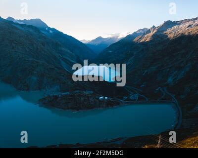 Svizzera, Oberland Bernese, Passo Grimsel Foto Stock