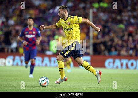 Sead Kolasinac dell'Arsenal FC durante il Joan Gamper Trophy 2019, partita di calcio tra il FC Barcelona e l'Arsenal FC il 04 agosto 2019 allo stadio Camp Nou di Barcellona, Spagna. - Photo Manuel Blondau / AOP Press / DPPI Foto Stock