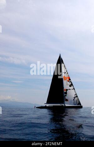 VELA - ALPAIA SLOOP SUPERYACHT - MONACO - 27/05/2012 - FOTO : CHRISTOPHE LAUNAY / DPPI - Yacht a vela Aglaia a 66 metri (216.5 piedi) è stato lanciato all'inizio di marzo da Dutch Shipyard Vitter - il Superyacht AGLAIA sloop (scafo numero 3063) progettato da Dubois Naval Architects con interni di design di Redman Whitely Dixon Foto Stock