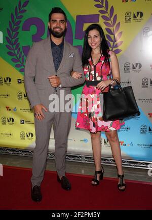 Miami, Stati Uniti d'America. 12 marzo 2021. MIAMI, FL - MARZO 12: L'attore Frank Egusquiza e Rosalia Alameda partecipano al primo premio del film "Plantados" durante il 38° Festival annuale del film di Miami al Silverspot Cinema il 12 marzo 2021 a Miami, Florida. (Foto di Alberto E. Tamargo/Sipa USA) Credit: Sipa USA/Alamy Live News Foto Stock