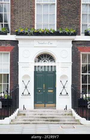 1-10 Bedford Square Georgian Architecture Bloomsbury di Thomas Leverton Robert Palmer Foto Stock