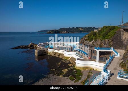 Tinning Lido; Plymouth Sound; Devon; UK Foto Stock