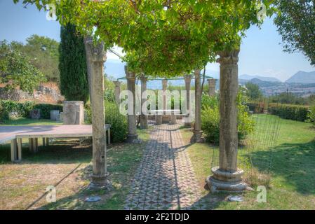 Tusculum di rovine romane di Salona antica vicino Spalato, Croazia Foto Stock