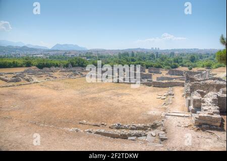 Rovine romane dell'antica Salona vicino a Spalato, Croazia Foto Stock