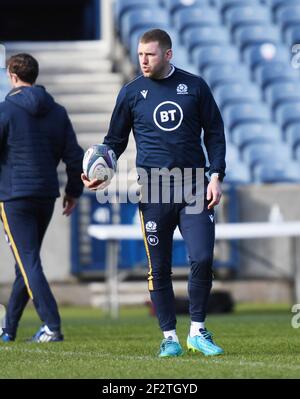 BT Murrayfield Stadium, Edinburgh.Scotland, Regno Unito. 13 Marzo 21. Guinness Six Nations Match vs Irlanda . Credit: eric mcowat/Alamy Live News Foto Stock