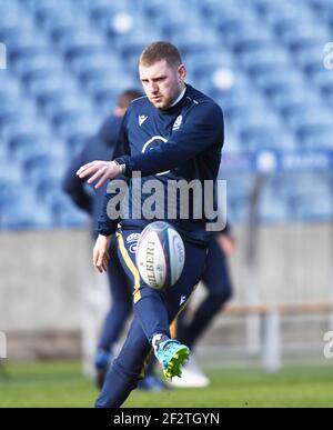 BT Murrayfield Stadium, Edinburgh.Scotland, Regno Unito. 13 Marzo 21. Guinness Six Nations Match vs Irlanda . Credit: eric mcowat/Alamy Live News Foto Stock