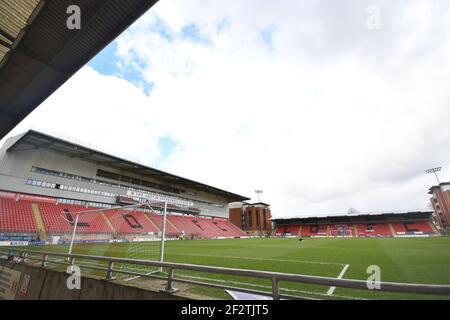 LONDRA, REGNO UNITO. 13 MARZO: Vista generale dello stadio prima della partita Sky Bet League 2 tra Leyton Orient e Scunthorpe riuniti al Matchroom Stadium di Londra sabato 13 marzo 2021. (Credit: Ivan Yordanov | MI News) Credit: MI News & Sport /Alamy Live News Foto Stock